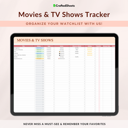 Movies & TV Shows Tracker