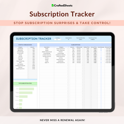 Subscription Tracker